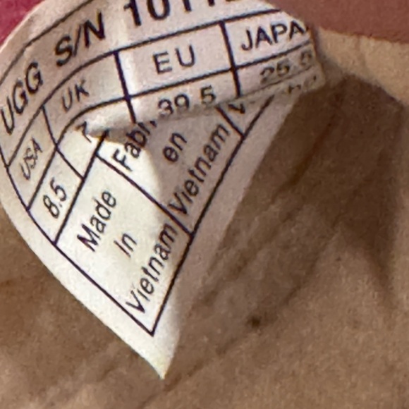 UGG Women's Red Suede Perforated Ankle Booties - Picture 6 of 6